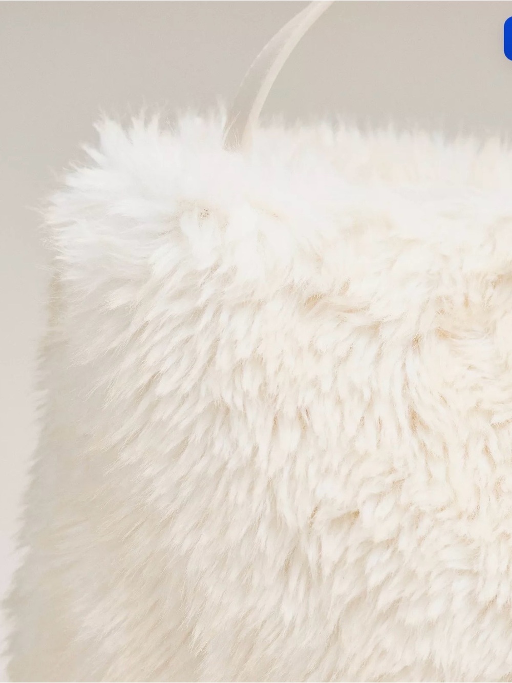 New with tags - Anthropologie Faux Fur Slouchy Bucket Tote Bag - Picture 4 of 7